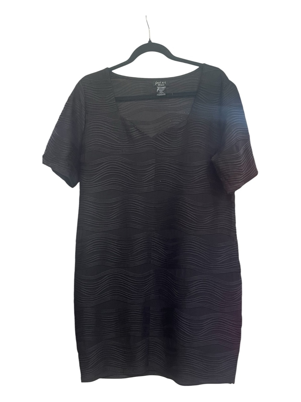 joei & i Woman Black Textured Knit Dress